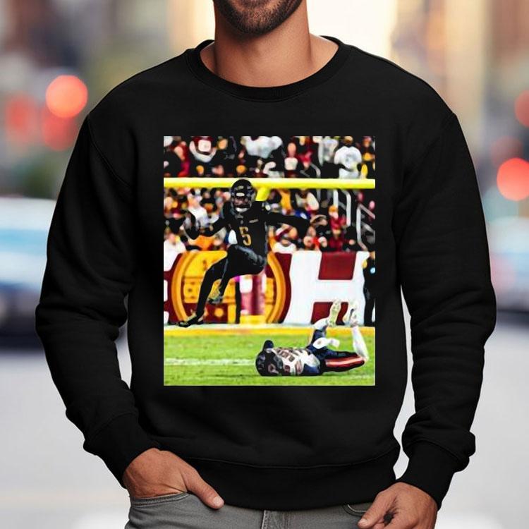 Father With Jayden Daniels And Chicago Bears Shirt Father With Jayden Daniels And Chicago Bears Shirt