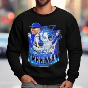 Freddie Freeman Posing Los Angeles Dodgers Mlb Signature Graphic Shirt 3 Freddie Freeman Posing Los Angeles Dodgers Mlb Signature Graphic Sweatshirt