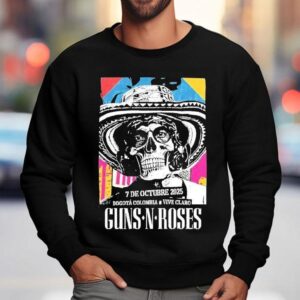 Guns N Roses On October At Vive Claro Distrito Cultural Bogota Colombia Rock Band Latin America Tour Sweatshirt