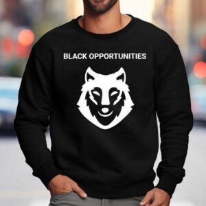 Hawk Newsome Wearing Black Opportunities Sweatshirt