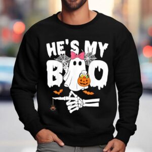 He S My Boo Matching Halloween Couples She S My Boo Sweatshirt