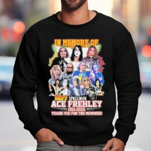 In Memory Of Spaceman Ace Frehley Thank You For The Memories Signature Sweatshirt
