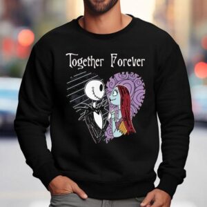 Jack Skellington And Sally Painajainen Ennen Joulua Together Forever Sweatshirt