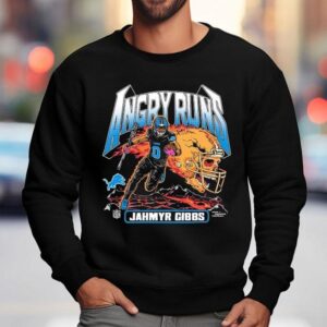Jahmyr Gibbs Detroit Lions Angry Runs Good Morning Football Nfl Sweatshirt