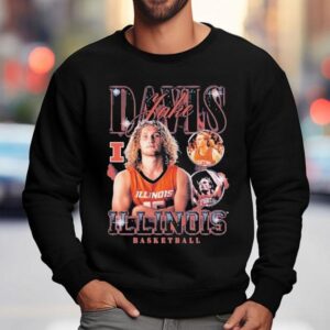 Jake Davis Illinois Fighting Illini Basketball Player S Sweatshirt