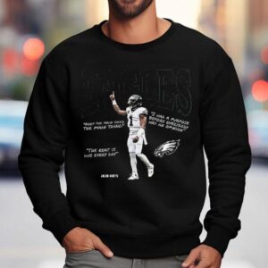 Jalen Hurts Philadelphia Eagles Philly Keep The Main Thing The Rent Is Due Every Day Player Quotes Sweatshirt