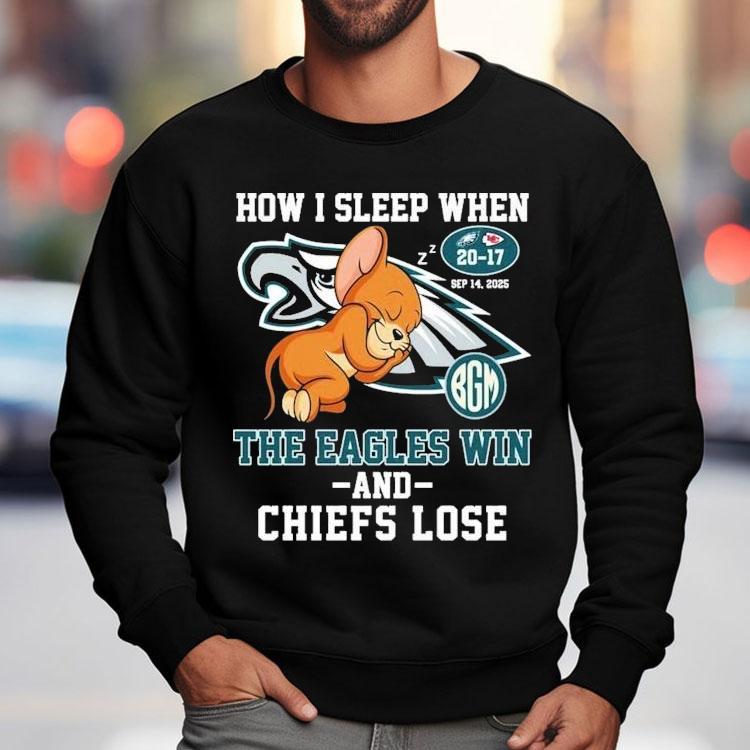 Jerry Philadelphia Eagles Philly How I Sleep When The Eagle Win And Kansas City Chiefs Lose Rat Shirt Jerry Philadelphia Eagles Philly How I Sleep When The Eagle Win And Kansas City Chiefs Lose Rat Shirt