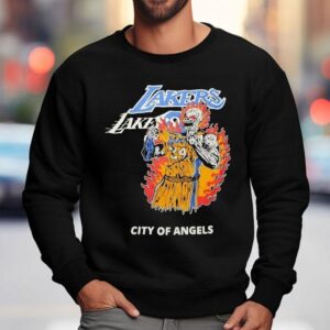 Kobe Bryant Skeleton Warren Lotas X Los Angeles Lakers City Of Angels Shirt 3 Kobe Bryant Skeleton Warren Lotas X Los Angeles Lakers City Of Angels Sweatshirt