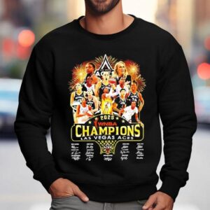 Las Vegas Aces Victory 2025 Wnba Champions Signatures Team Shirt 3 Las Vegas Aces Victory Wnba Champions Signatures Team Sweatshirt