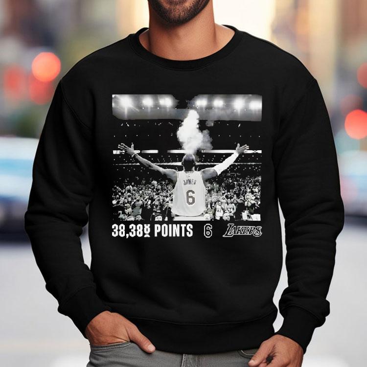 Lebron James Lakers All-time Scoring 38388 Points Shirt Lebron James Lakers All-time Scoring 38388 Points Shirt
