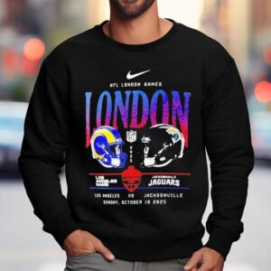 Los Angeles Rams Vs. Jacksonville Jaguars International Games London 2025 Nike Helmet Logo Shirts 3 Los Angeles Rams Vs Jacksonville Jaguars International Games London Nike Helmet Logo S Sweatshirt