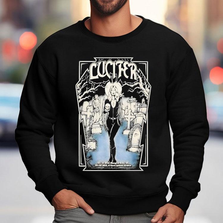 Lucifer Margate Rock Uk Athens Spooks Greece 2025 European Tour Shirt Lucifer Margate Rock Uk Athens Spooks Greece 2025 European Tour Shirt