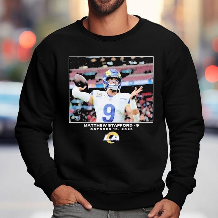 Matthew Stafford October 19 2025 Los Angeles Rams Nfl Flash Features Week 7 Shirt Matthew Stafford October 19 2025 Los Angeles Rams Nfl Flash Features Week 7 Shirt