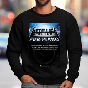 Metallica For Piano Solo Book Cover Wall Sweatshirt