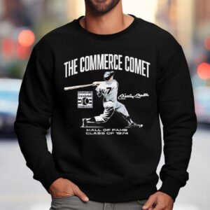 Mickey Mantle The Commerce Comet National Baseball Hall Of Fame Class Of Signature Sweatshirt