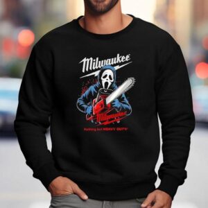 Milwaukee Tools Ghost Face With Chainsaw Halloween Shirt 3 Milwaukee Tools Ghost Face With Chainsaw Halloween Sweatshirt