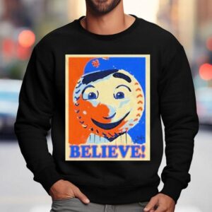 Mr Met New York Mets Mlb Believe Hope Masco Sweatshirt