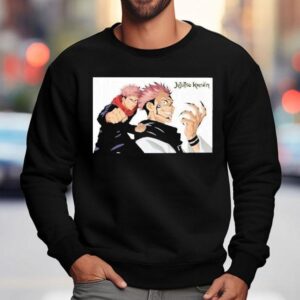 Namjoon Wearing Jujutsu Kaisen Ryomen Sukuna And Itadori Yuji Sweatshirt