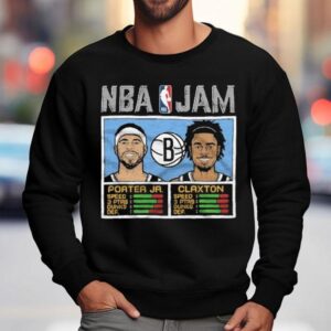 Nba Jam Nets Porter Jr And Claxton Sweatshirt
