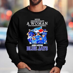 Never Underestimate A Woman Who Understands Baseball And Loves Toronto Blue Jays Shirt 3 Never Underestimate A Woman Who Understands Baseball And Loves Toronto Blue Jays Sweatshirt