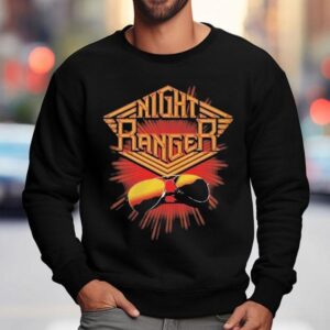 Night Ranger Neon Sunglasses Sweatshirt