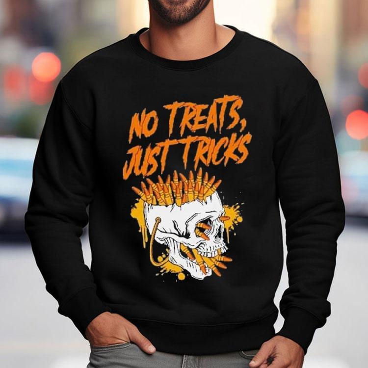 No Treats Just Tricks Halloween Skull Shirt No Treats Just Tricks Halloween Skull Shirt