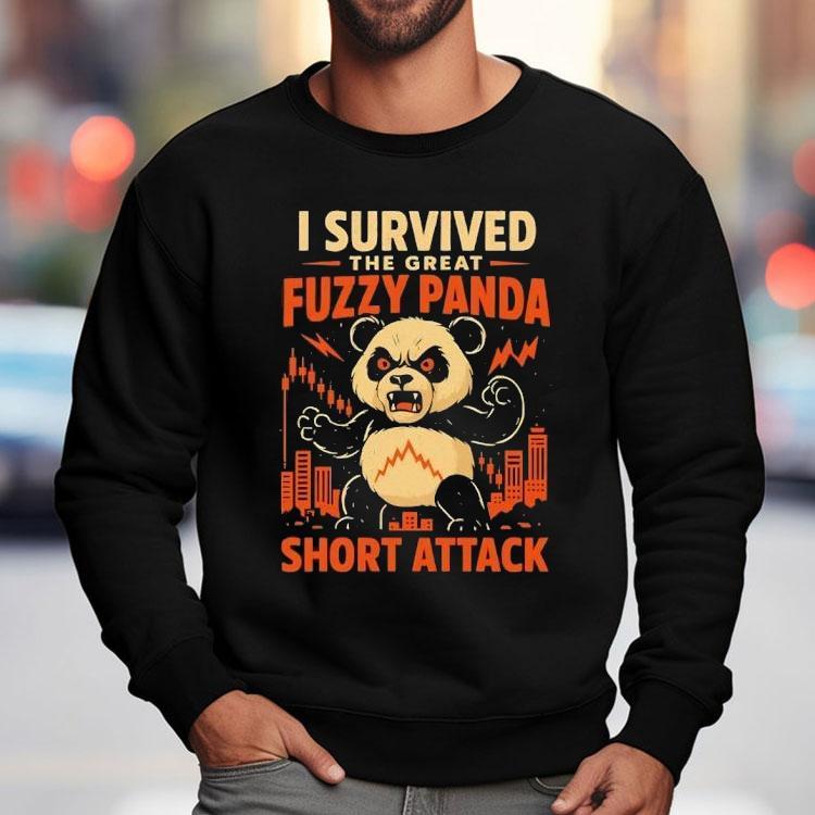 Panda I Survived The Great Fuzzy Panda Short Attack Shirt Panda I Survived The Great Fuzzy Panda Short Attack Shirt