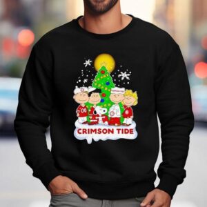 Peanuts Characters Alabama Crimson Tide Christmas Shirt 3 Peanuts Characters Alabama Crimson Tide Christmas Sweatshirt