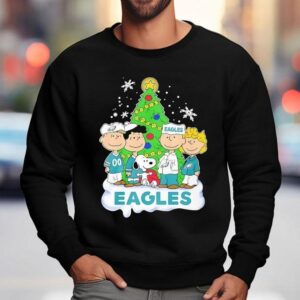 Peanuts Characters X Philadelphia Eagles Chrismas Sweatshirt