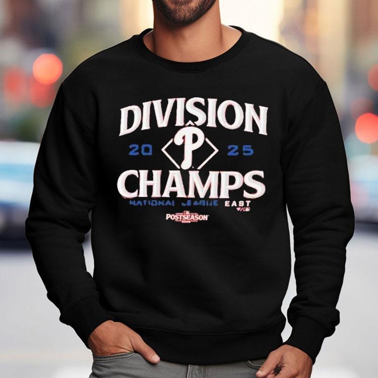 Philadelphia Phillies 2025 Nl East Division Champions Postseason Shirt Philadelphia Phillies 2025 Nl East Division Champions Postseason Shirt