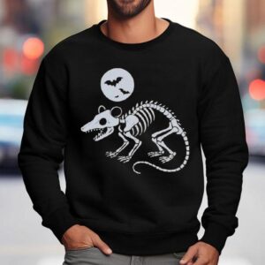 Playing Opossum Bone Halloween Sweatshirt