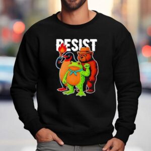 Portland Frog Protester Resist Animals Shirt 3 Portland Frog Protester Resist Animals Sweatshirt