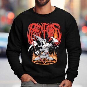 Pray For Us Black Magic Mickey Mouse Sweatshirt