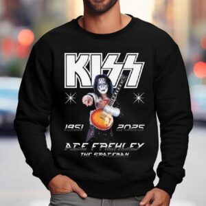 Rip Rock Legend Ace Frehley The Spaceman Memorial Kiss Sweatshirt