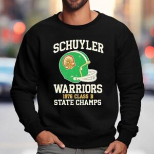 Schuyler Warriors State Champs 1976 Class B Shirt 3 Schuyler Warriors State Champs Class B Sweatshirt