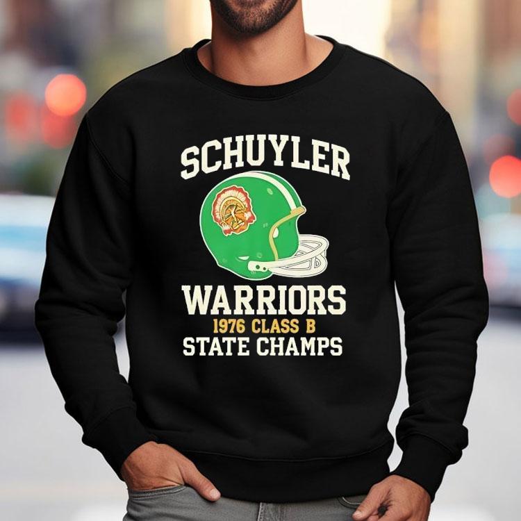 Schuyler Warriors State Champs 1976 Class B Shirt Schuyler Warriors State Champs 1976 Class B Shirt