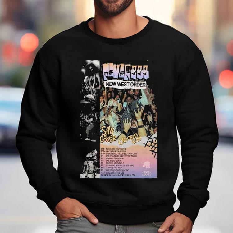 Silly Goose Crooked Th Fever 333 West Coast Summer Tour 2025 Shirt Silly Goose Crooked Th Fever 333 West Coast Summer Tour 2025 Shirt