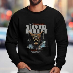 Silver Bullet Th Anniversary When Darkness Falls Terror Rises Sweatshirt