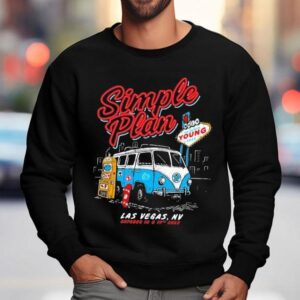 Simple Plan When Young 10-19-2025 Las Vegas Event Shirt 3 Simple Plan When Young Las Vegas Even Sweatshirt