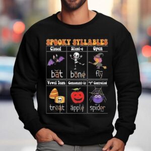 Spooky Syllables Teacher Funny Halloween Sweatshirt