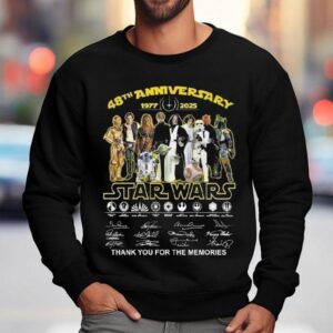 Star Wars Th Anniversary Thank You For Memories Signatures Sweatshirt