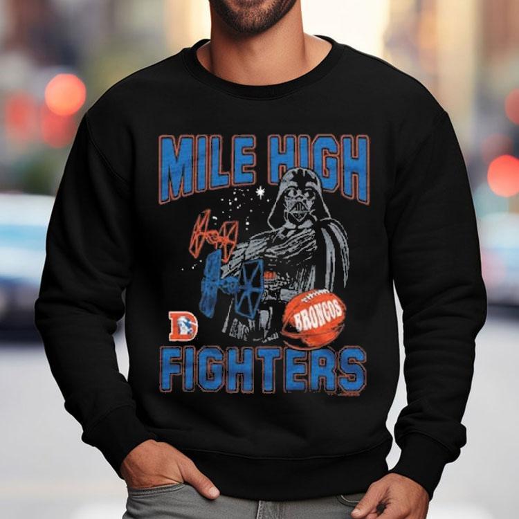 Star Wars Dark Side X Denver Broncos Mile High Fighters Shirt Star Wars Dark Side X Denver Broncos Mile High Fighters Shirt