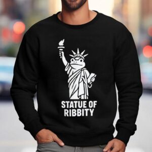 Statue Of Ribbity Portland Frog Resist Protest Anti Ice Anti Fascism Sweatshirt