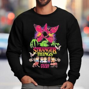 Stranger Things Eleven Mike Dustin Lucas Will Press Star Sweatshirt