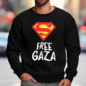 Superman Free Gaza Logo Shirt 3 Superman Free Gaza Logo Sweatshirt
