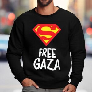 Superman Mario Ferri Free Gaza Sweatshirt