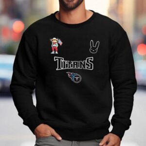 Tennessee Titans X Bad Bunny Super Bowl Signature Logo Shirt 3 Tennessee Titans X Bad Bunny Super Bowl Signature Logo Sweatshirt