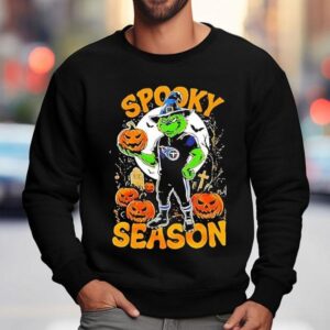 Tennessee Titans X Grinch Nfl Spooky Season 2025 Shirt 3 Tennessee Titans X Grinch Nfl Spooky Season Sweatshirt