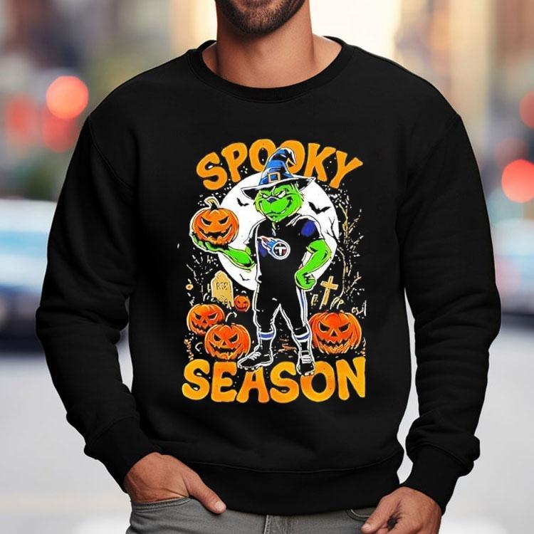 Tennessee Titans X Grinch Nfl Spooky Season 2025 Shirt Tennessee Titans X Grinch Nfl Spooky Season 2025 Shirt