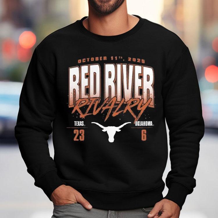 Texas Longhorns Vs Oklahoma Sooners 2025 Score Shirt Texas Longhorns Vs Oklahoma Sooners 2025 Score Shirt